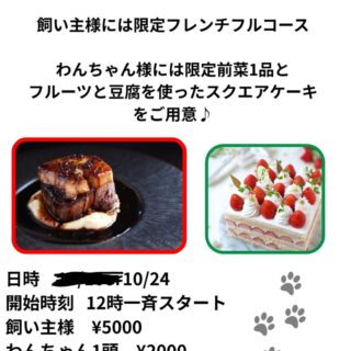 わんちゃんデイ ご予約受け付けております️